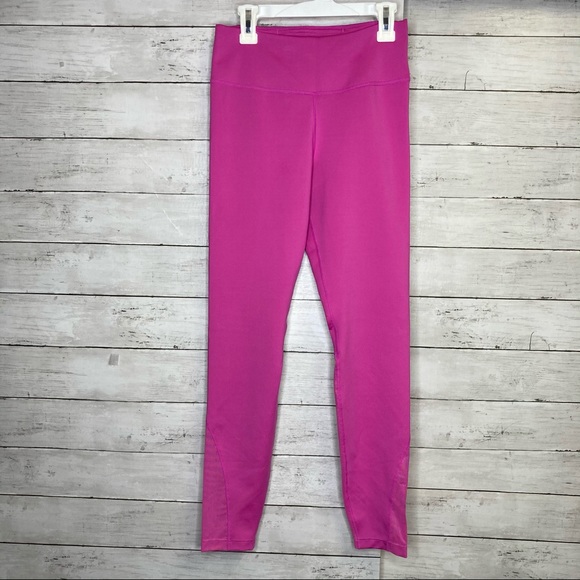 Nike Dri Fit Pink Mesh Legging Size Small - Picture 2 of 9